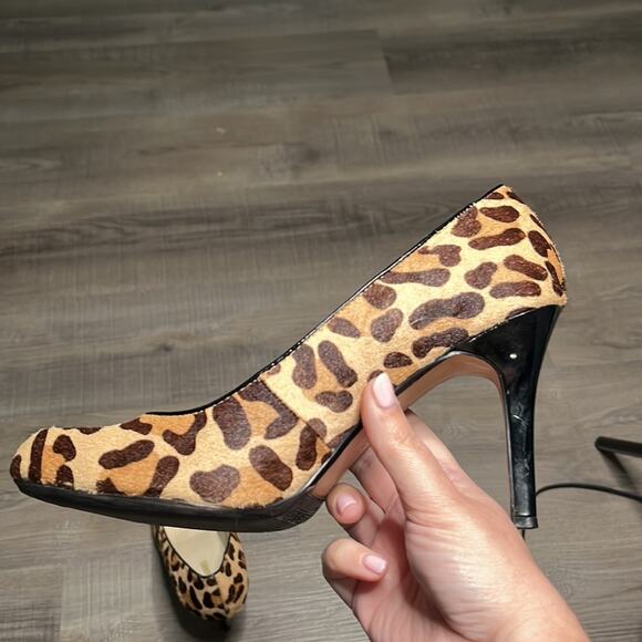 Max Studio Leopard Pump Heels Size 8.5 - Picture 3 of 7